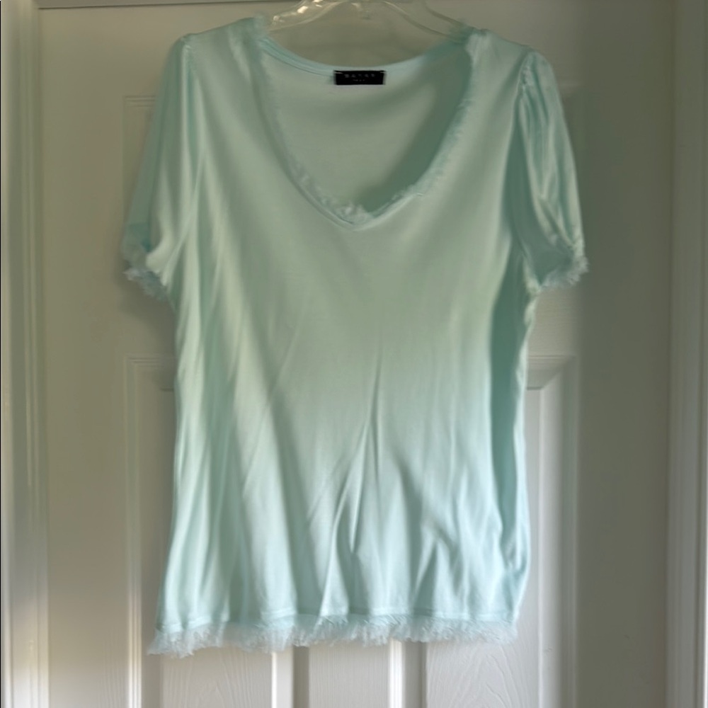 Maven West Fringe Trimmed T-shirt size Large